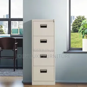 Boss Office Products Kabati la Chuma Nyeupe na Droo