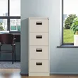 Boss Office Products Kabati la Chuma Nyeupe na Droo - 1