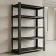 5 Tier Open Storage Rack - Black Metal - 4