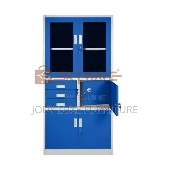Boss Office Products White Steel Cabinet with Drawers - 1