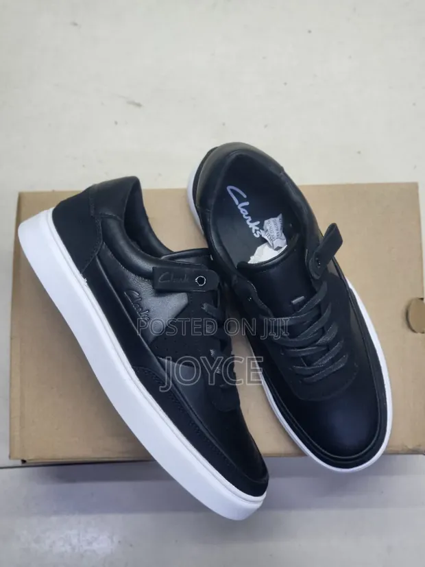 Clarks Casual Leather Lace-Up Sneakers - Men's Size 40-45 - 1