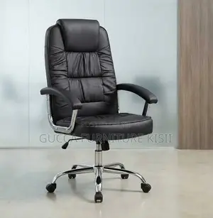 Kiti cha Ofisi cha Ergonomic cha Faux Leather chenye Mzunguko