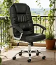 Kiti cha Ofisi cha Ergonomic cha Faux Leather chenye Mzunguko - 4