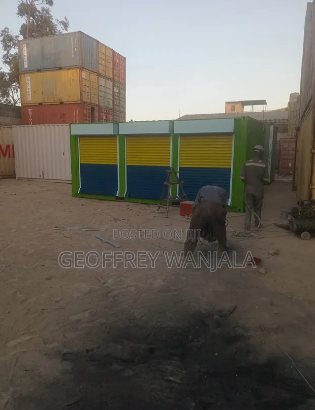20ft Container Stalls - Converted for Shops, Houses, Kitchens - 1