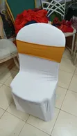 White Spandex Chair Covers for Events - 1