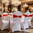 White Spandex Chair Covers for Events - 2