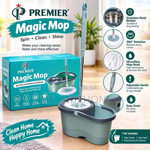 Premier Magic Mop Spin Kisafishaji - 1