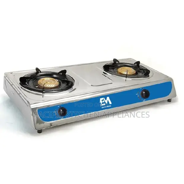 ElectroMate 2 Burner Stainless Steel Gas Cooker - 1