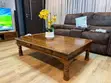 Rustic Solid Wood Coffee Table - 1