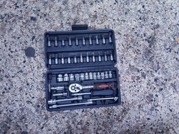 46-Piece 1/4-Inch Drive Socket and Bit Tool Set - 1
