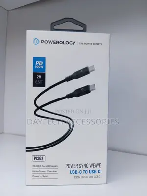 Powerology Power Sync USB-C to USB-C PD 100W Cable