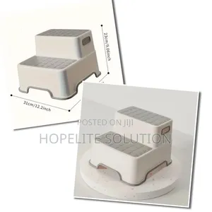 Portable Anti-Slip Kids Step Stool - Grey