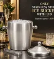 1.5L Stainless Steel Ice Bucket with Lid - 1