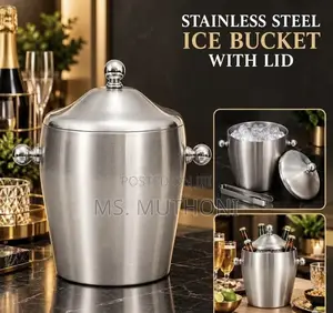 1.5L Stainless Steel Ice Bucket with Lid
