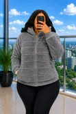 Women's Warm Hooded Casual Winter Jacket - 2