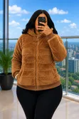 Women's Warm Hooded Casual Winter Jacket - 4