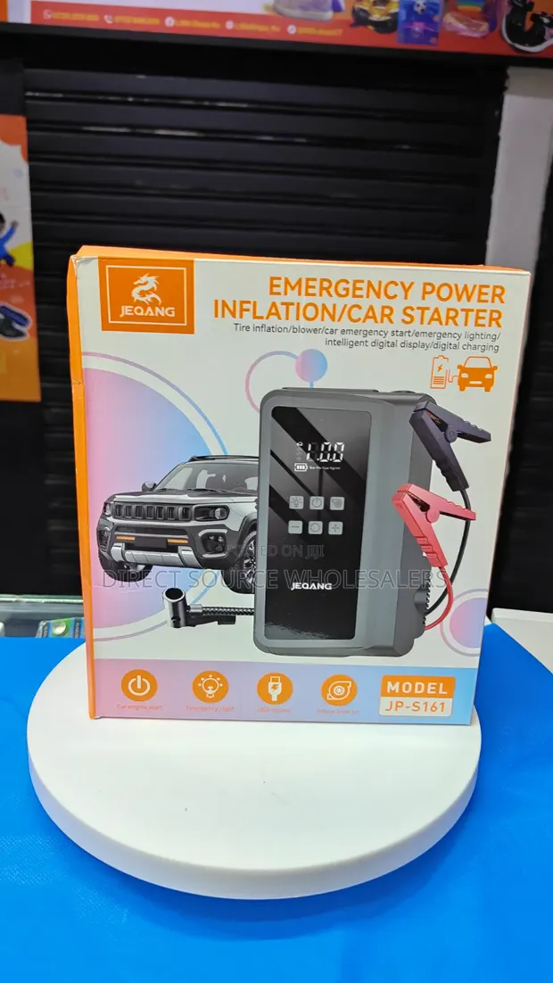 JEQANG JP-S161 Portable Car Jump Starter & Air Compressor - 1