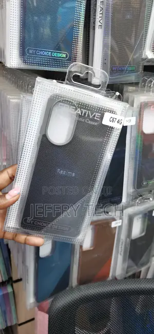 Creative Branded Textured Hybrid Case ya Realme C67 4G