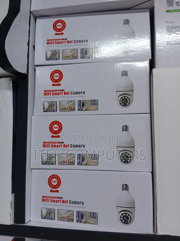 V380 Bulb CCTV Camera for Indoor/Outdoor Security - 1