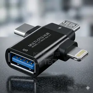 3-in-1 Universal USB 3.0 OTG Adapter (Type-C, Lightning, Micro-USB)
