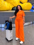 Set ya Vipande 2 vya Wanawake - T-Shirt & Suruali Mavazi ya Kawaida ya Safari - 1