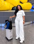Set ya Vipande 2 vya Wanawake - T-Shirt & Suruali Mavazi ya Kawaida ya Safari - 3