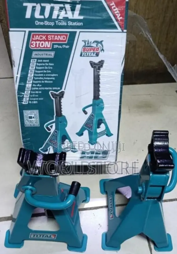 TOTAL 3-Ton Heavy-Duty Jack Stands (Pair) - 1