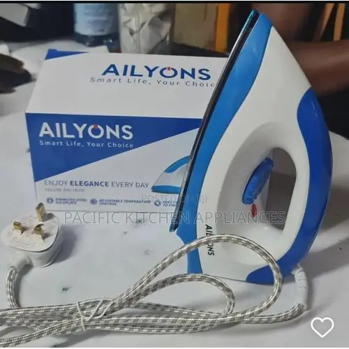 AILYONS 1000W Dry Iron Box - Non-Stick Sole Plate - 1