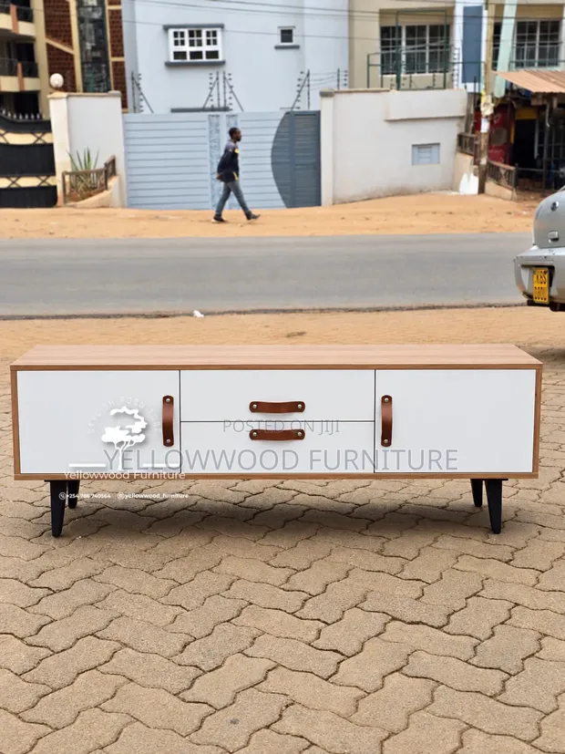 Oak White 5ft TV Stand - 1