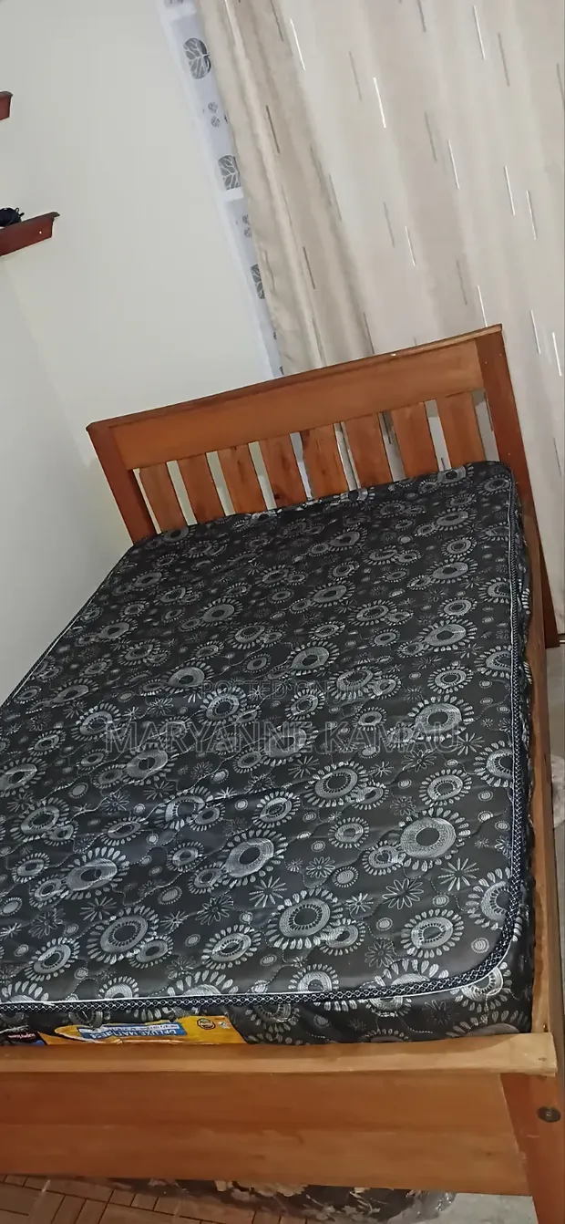 4x6 Bed Frame and 8-inch Mattress - 1