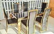 Vintage Style 6-Seater Marbletop Dining Set - 1