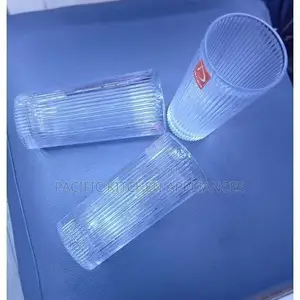 Ribbed Water Glass Set - 6 Pieces