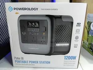 Powerology Pater III Portable Power Station 1200W - Black