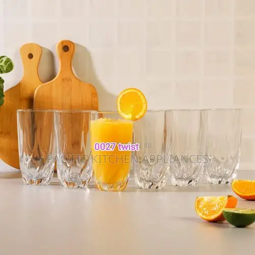 6-Piece Glass Set with Unique Design - 1