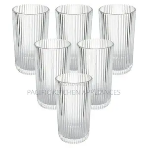 Seti ya Vioo 6 vya Ribbed Elegance 520ml
