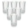 Seti ya Vioo 6 vya Ribbed Elegance 520ml - 2