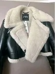 Jaketi ya Wanawake Nyeusi & Cream - Zara Wears - 1