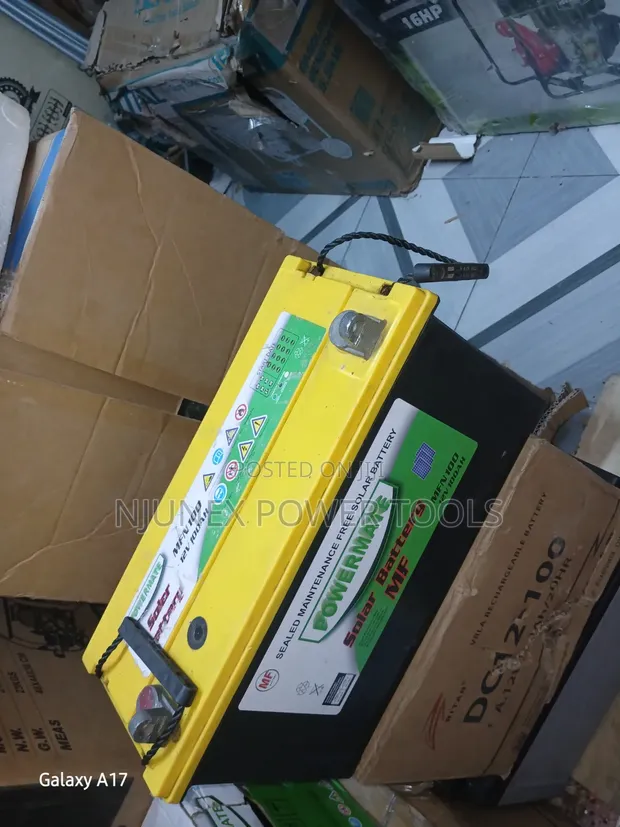 Powermate MFN 100 12V 100Ah Sealed Solar Battery with Ritar Box - 1