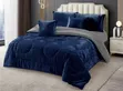 Premium White Striped Cotton Duvet Setting - 1