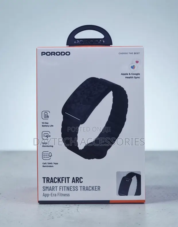 Porodo TrackFit Arc Smart Fitness Tracker with SpO2 - 1