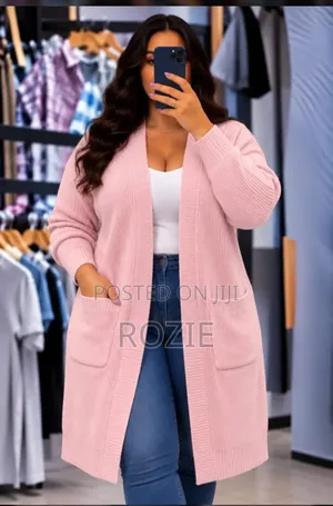 Women's Long Pink Cardigan - 11Kn