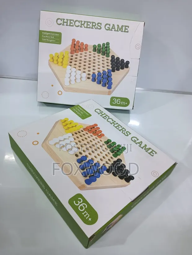 Mchezo wa Bodi wa Chinese Checkers wa Mbao - 1