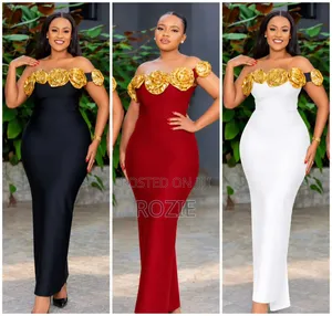 White Short Sleeve Maxi Dress - Elegant Dinner Dress