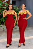 White Short Sleeve Maxi Dress - Elegant Dinner Dress - 4
