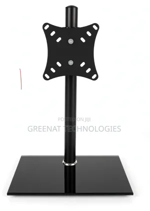 Desk Monitor Stand with Glass Base - VESA Compatible