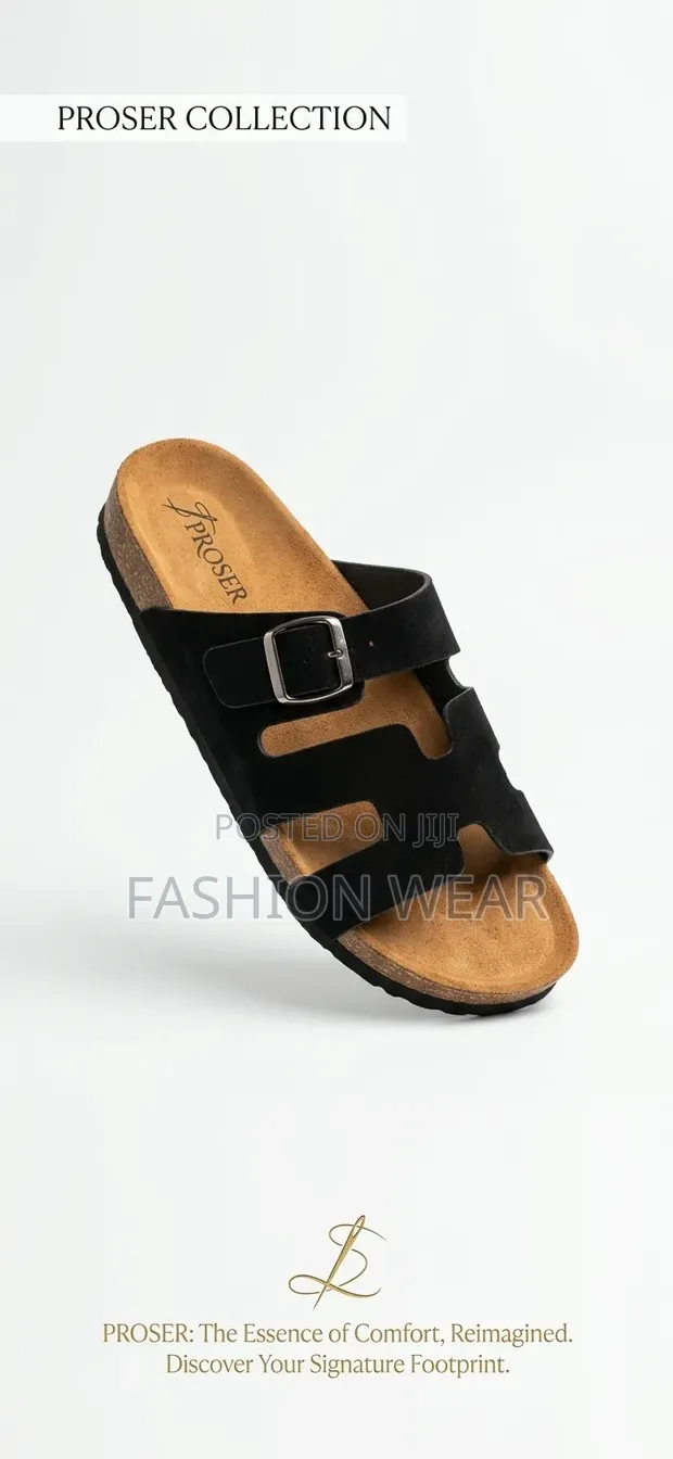 African Classics Women's Leather Flats - Black - 1