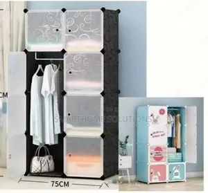 4 Column Plastic Wardrobe