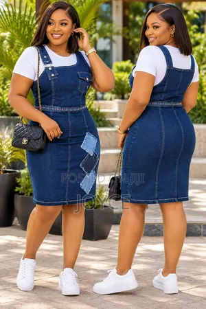 Seti ya Jeans Dungaree kwa Wanawake