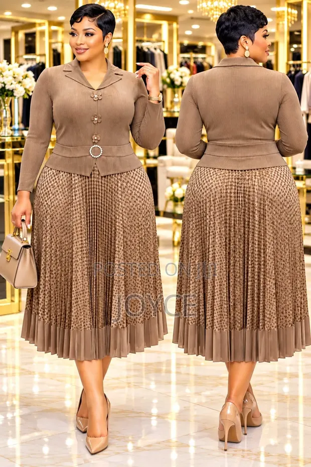 Miyaki Pleated Dress - 1