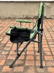 Kiti cha Kambi chenye Pedi, Kinga ya Maji, na Kipochi cha Vinywaji - 1